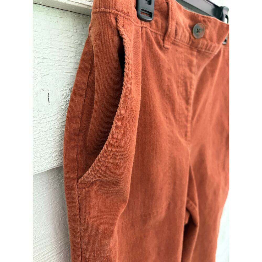 LOFT Outlet Rust Corduroy High Rise Straight Pants Size Medium - Picture 6 of 7